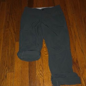 REI Gray Co-op Sahara Roll-Up Pants Cropped 2P
